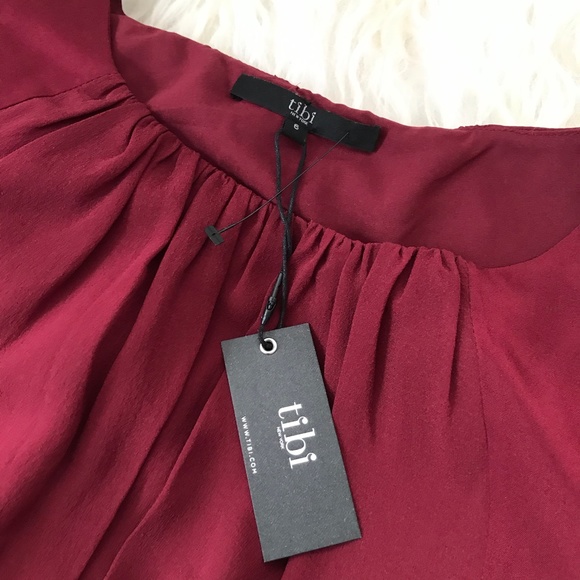 Tibi Silk Draped Dress - Picture 4 of 7